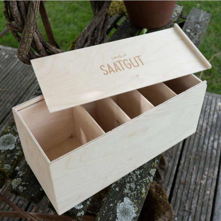 Holzkiste f&uuml;r Saatgut