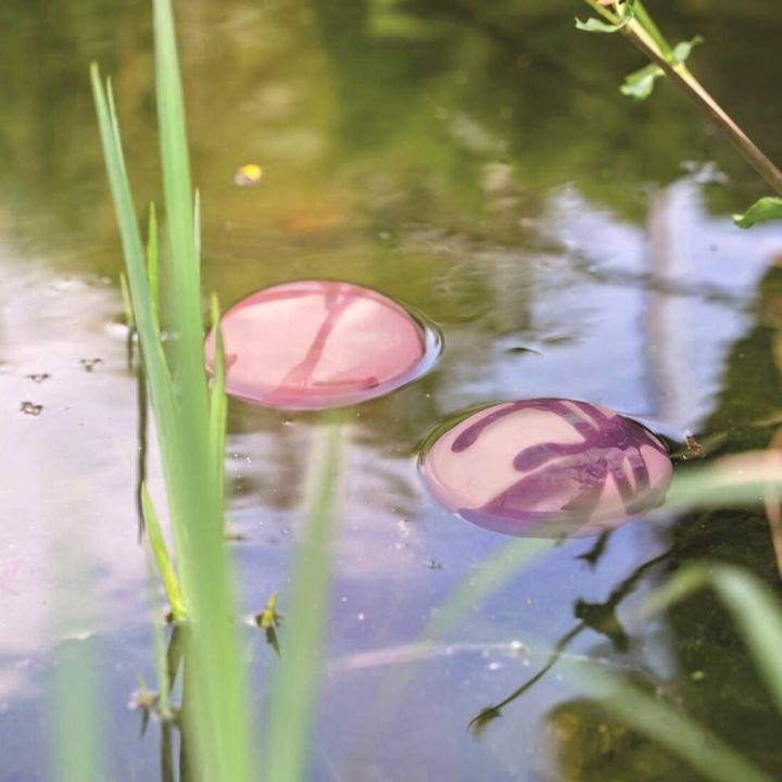 Schwimmsteine Lila/Ros&eacute; (2er Set)
