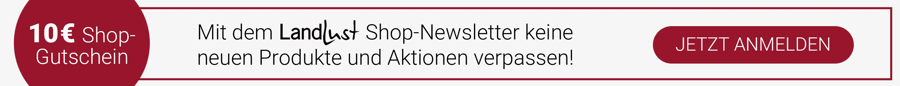 Landlust Shop Newsletter