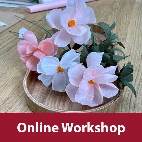 Online Workshop: Papierblumen basteln